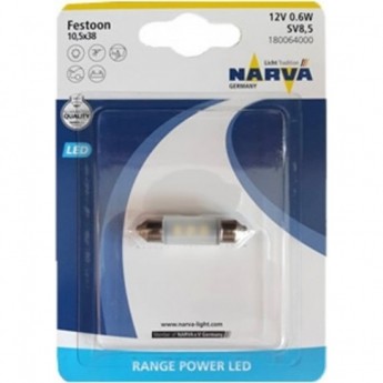 Лампа NARVA FESTOON LAMPS 43mm LED 12V 0.6W SV8.5 B1