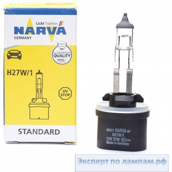 Лампа NARVA H27W/1 12V PG13