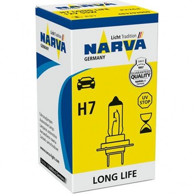 Лампа NARVA LONG LIFE 12V H7 55W PX26d 78959546