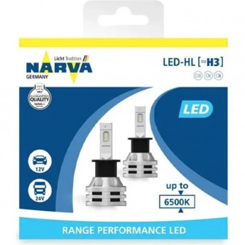 Лампа NARVA RANGE PERFORMANCE LED H3 6500K 19W 12/24V