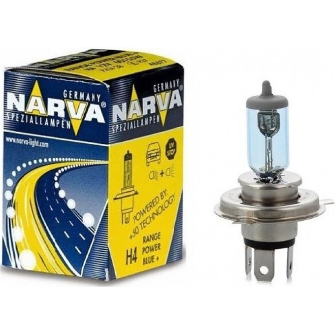 Лампа NARVA RANGE POWER 50+ H4 60/55W 61897862