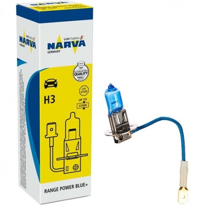 Лампа NARVA RANGE POWER BLUE+ 12V 55W H3 81945983