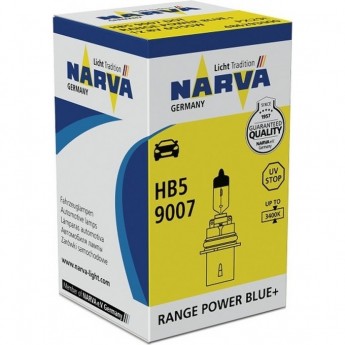 Лампа NARVA RANGE POWER BLUE+ HB4 9006 P22d 12V