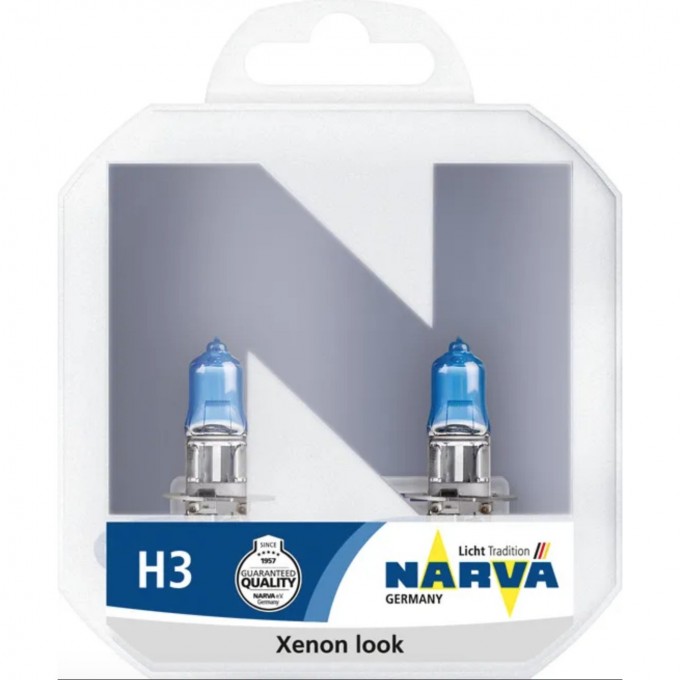 Лампа NARVA RANGE POWER WHITE 12V H3 55W PK22s 4500K бокс 2шт. 78957665