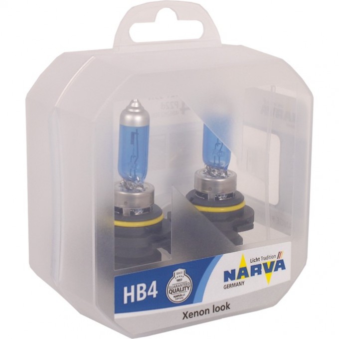 Лампа NARVA RANGE POWER WHITE 12V HB4 55W P22d 4500K бокс 2шт. 78962145