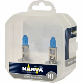 Лампа NARVA RANGE POWER WHITE H1 12V 55W RPW S2 2шт.