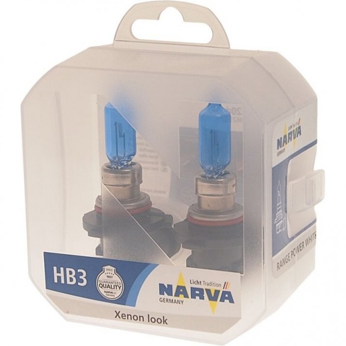 Лампа NARVA RANGE POWER WHITE HB3/9005 65W 12V P20d 4500K 2шт. 47291982