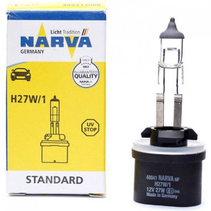 Лампа NARVA STANDARD H27W/1 12V 27W PG13 NVA C1 100966294