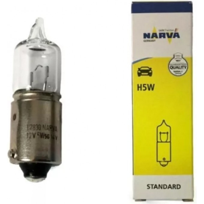 Лампа NARVA STANDARD H5W 12V BA9s 82341326