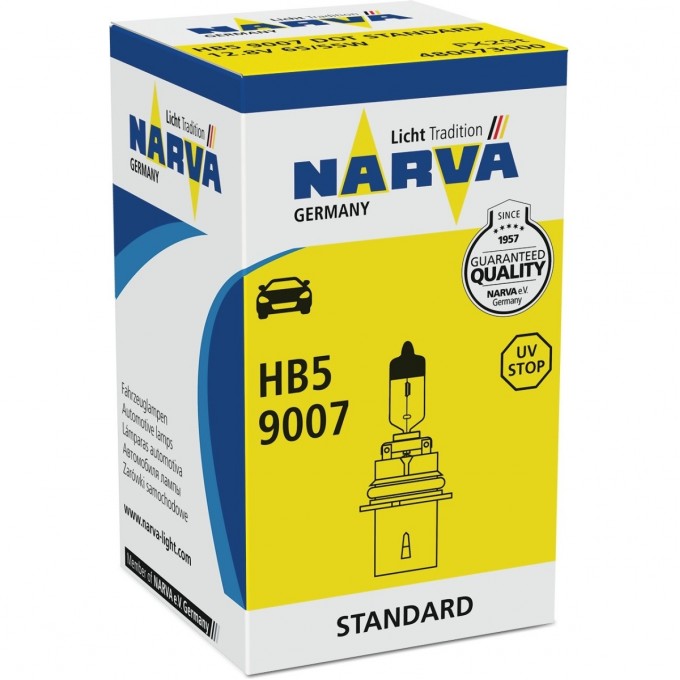 Лампа NARVA STANDARD HB5 9007 12.8V 65/55 PX29t 72486977